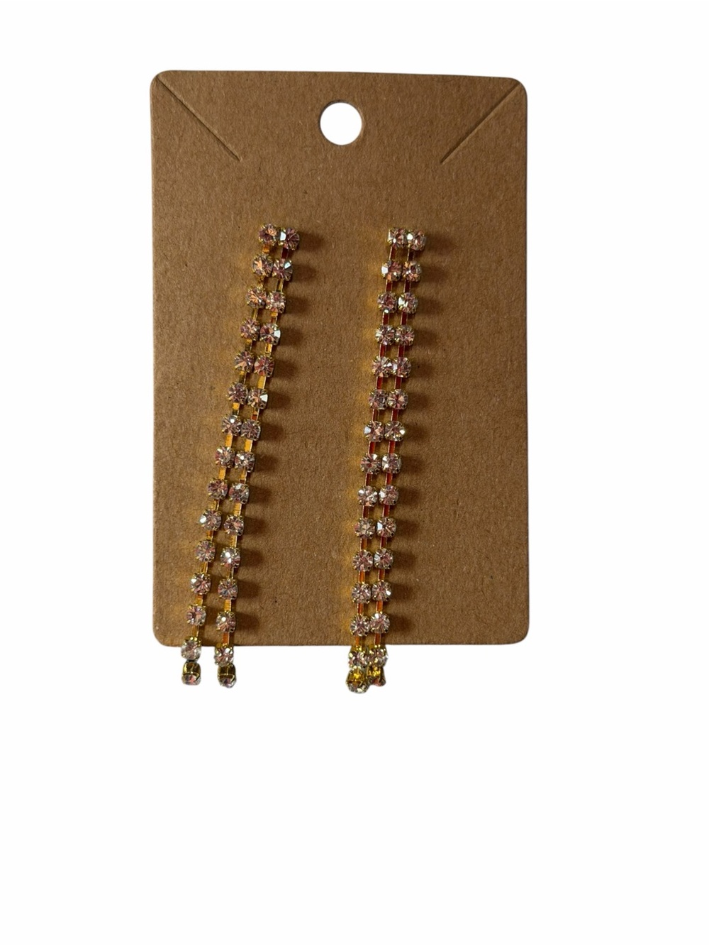 Gold-Tone Crystal Drop Earrings - Women Jewelry
